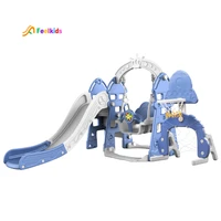 

Feelkids L-CB003 children high quality indoor playground kids toys baby plastic slide and swing set