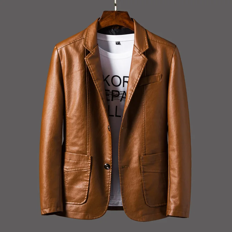 

Natural style Oem Service Custom Fashion Men Black Solid Leather Jackets, Customized color