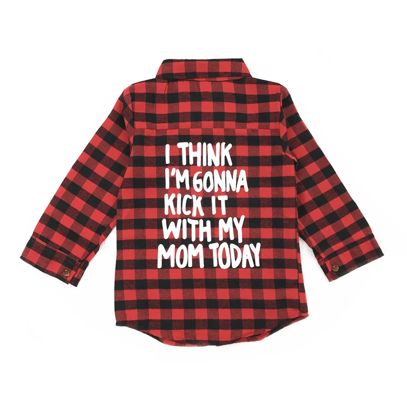 

RTS Girls Plaid Long Sleeve Shirt For Kids Wholesale Baby Tshirts