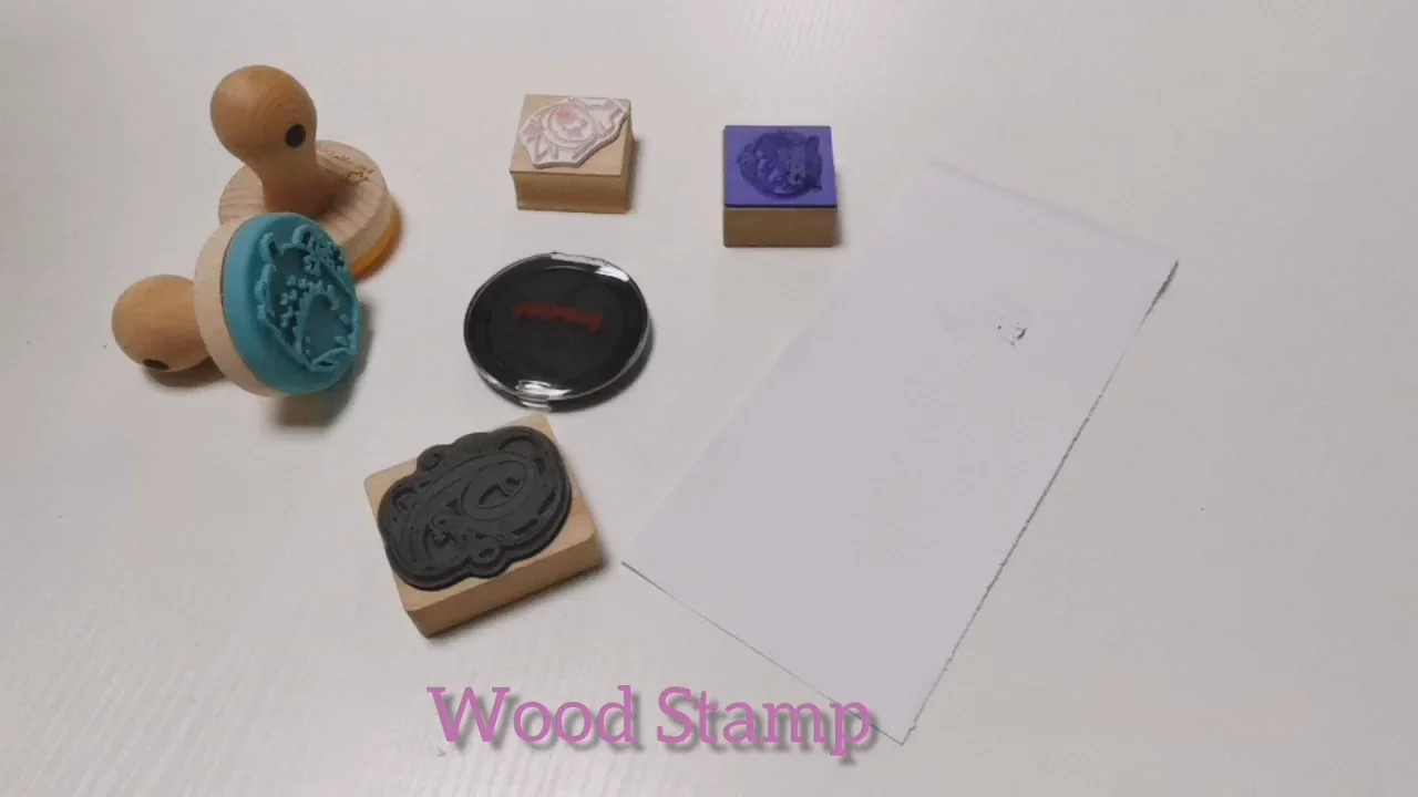 Custom Stamp Wooden Wood Block Stamp Funny Rubber Stamps For Teachers