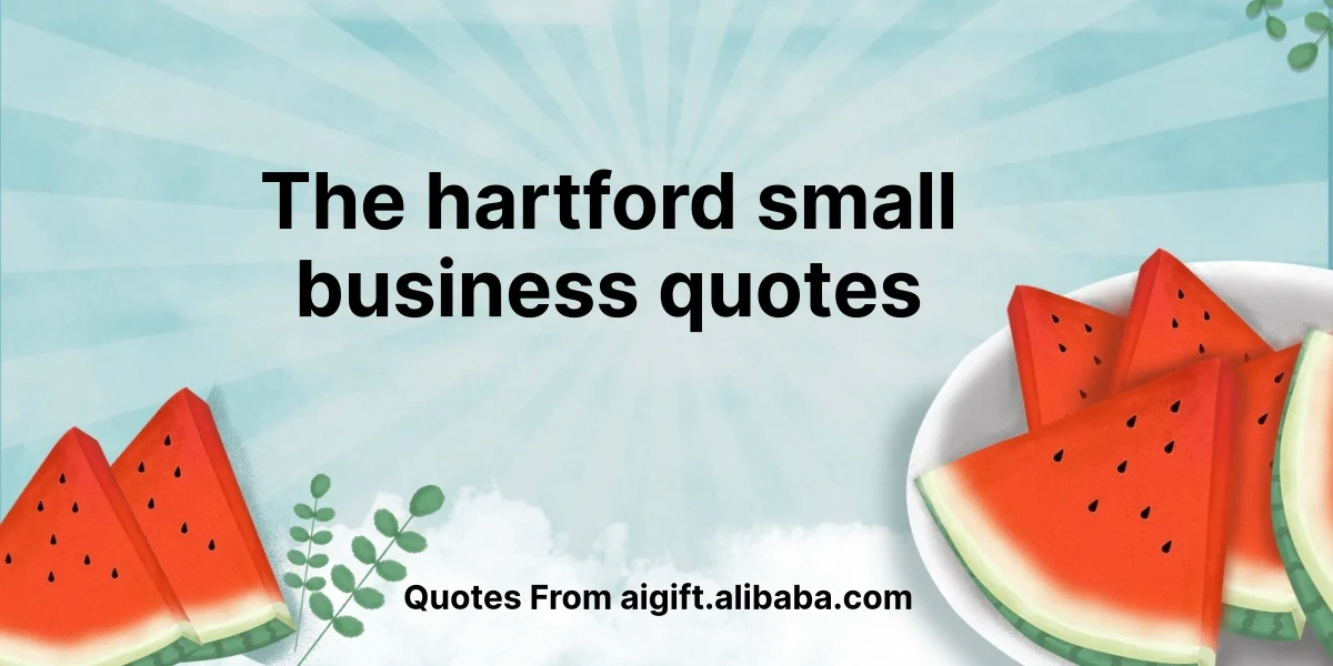 the hartford small business quotes