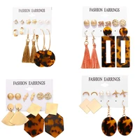 

Fashion gold acrylic jewelry earrings set for women wholesales N910228