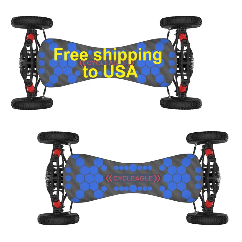 

31Free shipping to USA Four-wheel Fast-swap Battery Independent Suspension System all terrain electric skateboard