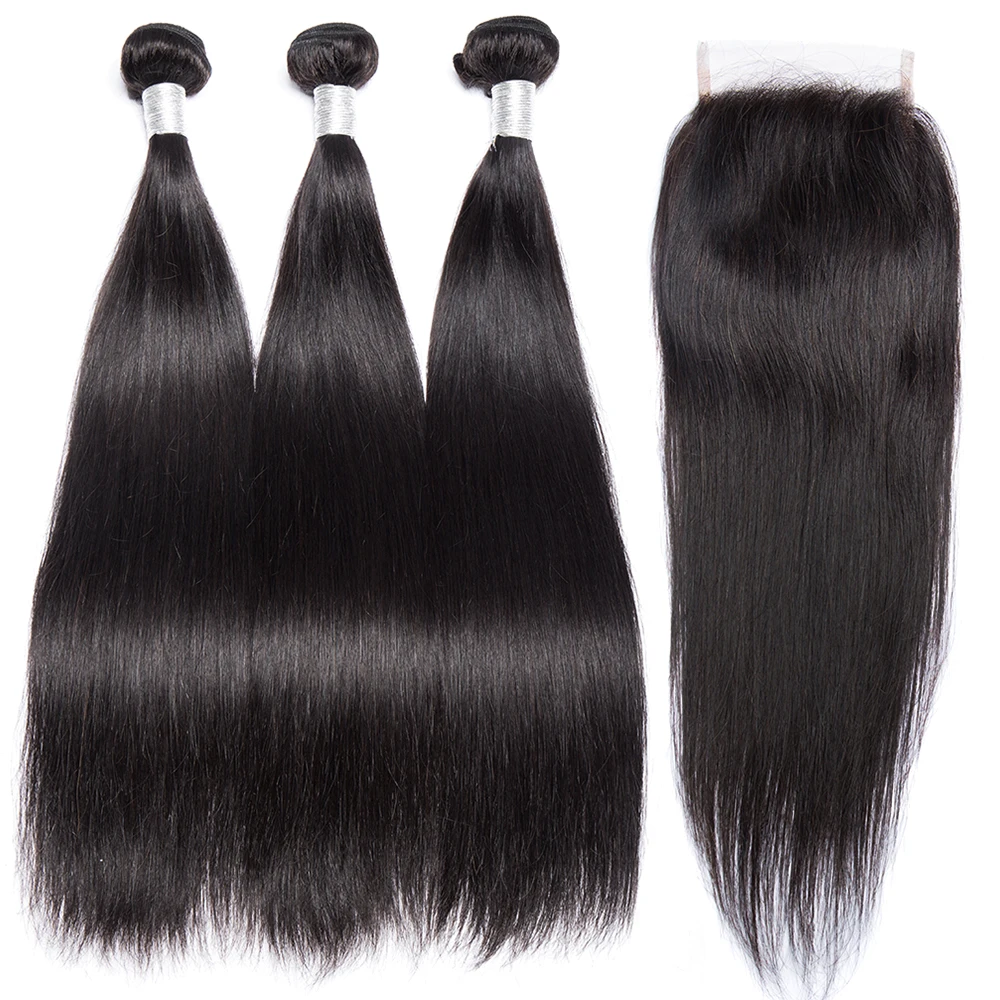 

Straight Virgin Remy Brazilian Hair Cuticle Aligned Virgin Hair Bundles Natural Color 100% Human Hair Extension