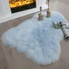 Super Soft Seat Cushion Girls Makeup Table Cover Fluffy Faux Fur Decoration Rug Silky Plush Home Office Chair Seat Pad