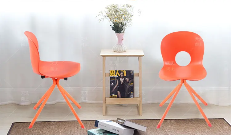 Portable White Dining Chair Colorful Modern Bedroom Furniture Home Party Chairs For Sale