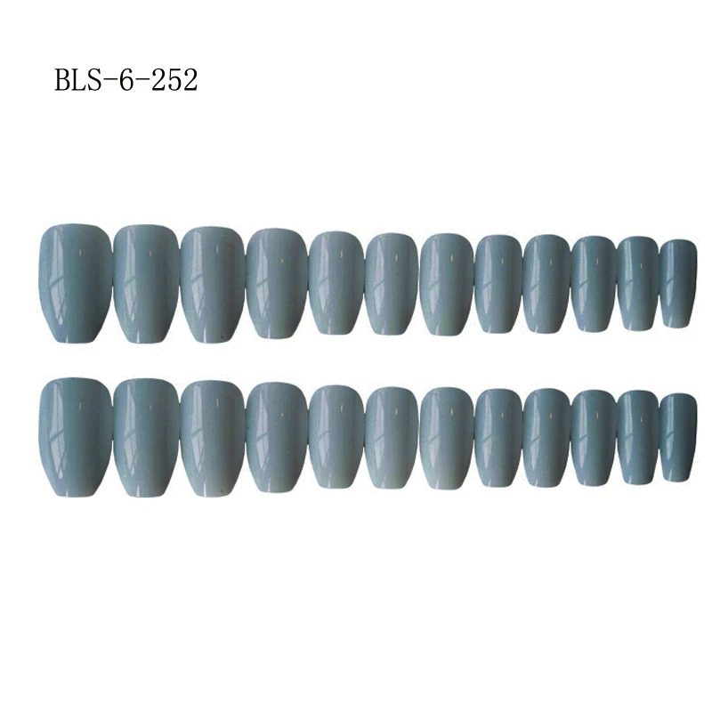 

Best selling solid color art fake nails ladies fashion fake nails, Multi color