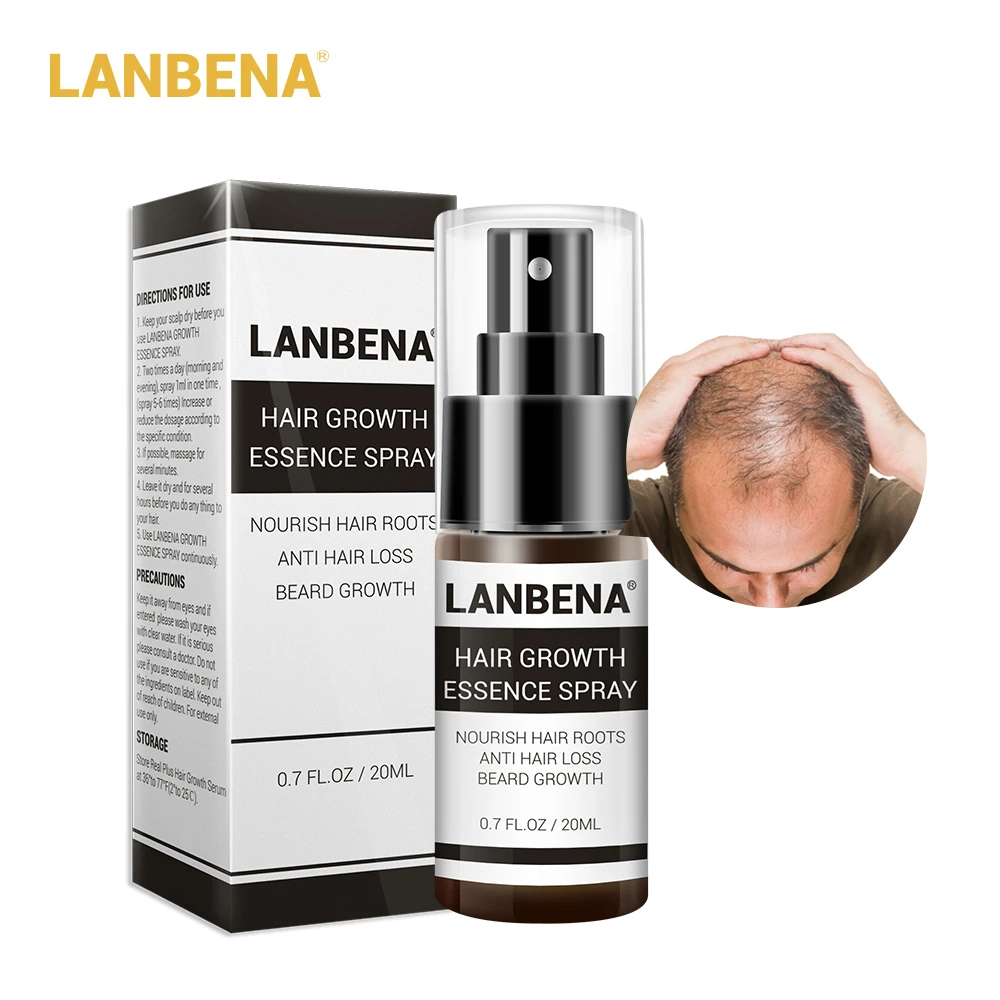 

LANBENA hair growing spray Effective Anti Hair Loss, Brown