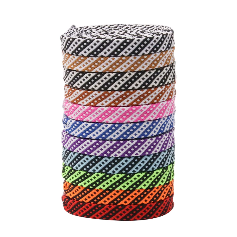 

WeiouShoe Accessories Manufacturer Hot sale Best Ground Low Price Quality Hot Sale Flat polyester Shoelaces For Trendy Shoes