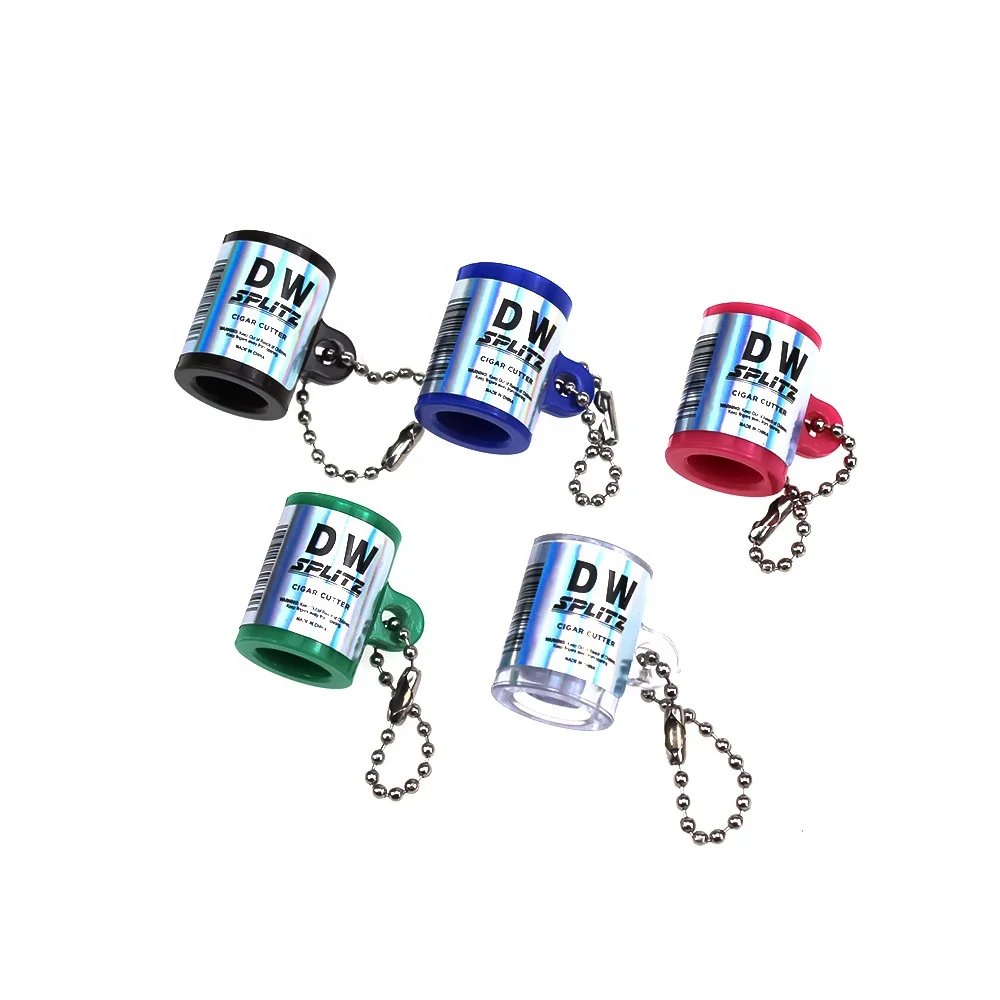 

High Quality Weed Smoking Accessories Cigar Splitter Keychain Small Portable Cigar Cutter, Colorful