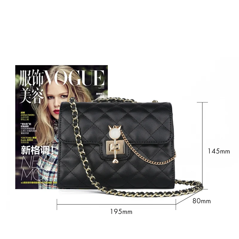 

2020 New Fashion Trends Ladies Bags Ladies Handbag For Women Chain Messenger Vintage British Sling Bag Women Bags