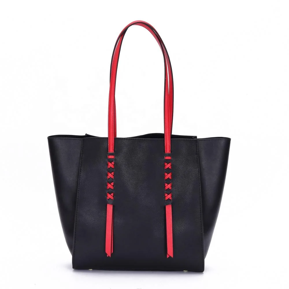 

2021 Custom Ladies stylish hand-knit handle leather tote Hand bag luxury genuine leather bags