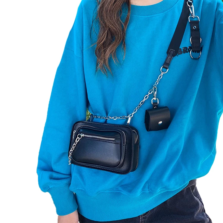 

EM703 Trend street cool chain mini cell phone handbags women crossbody bags latest