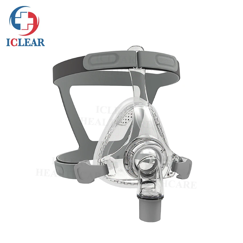 家用硅酮气道正压通气 (cpap) 全脸面罩头盔