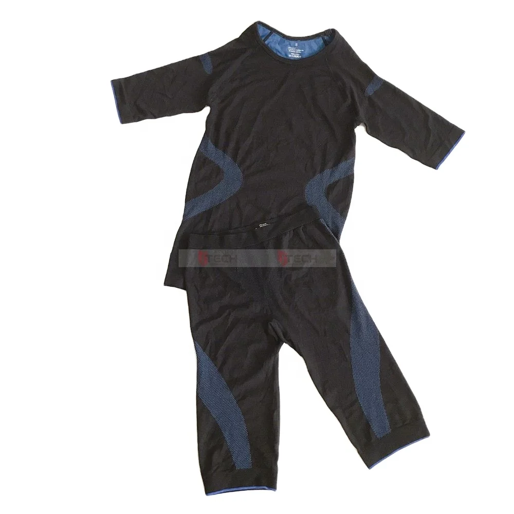 

miha bodytec trainingspak ems undergarment for ems wireless xems-ap machines, Black with blue stitching