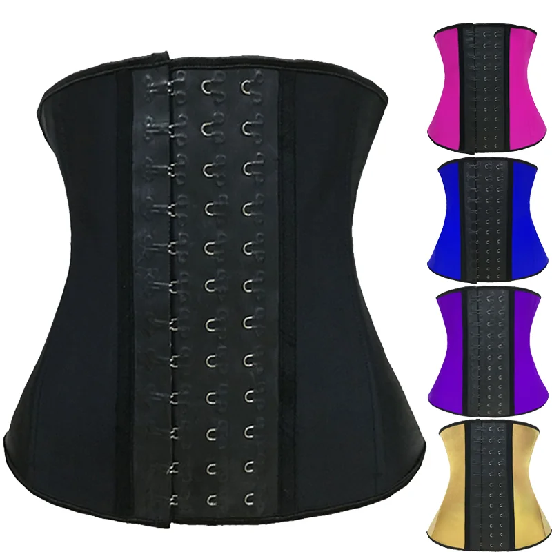 

NANBIN Invincible Hooks Steel Bone Women Waist Trainer Black Slimming Corset