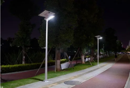 LED Outdoor Street Motion Sensor Integrated Solar Street Light 30W 60W 