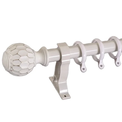 

Factory Wholesale Curtain Rod, Curtain Pole With Spraying Process, modern curtain rod
