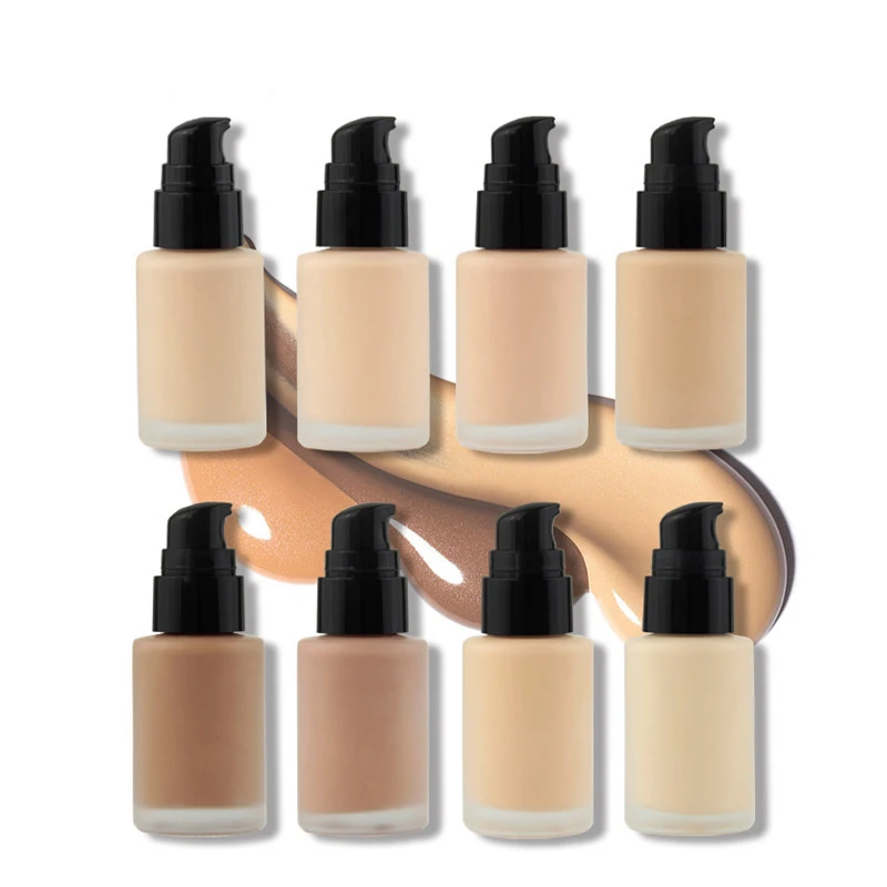 

OEM makeup liquid foundation 8 colors private label waterproof foundation liquid