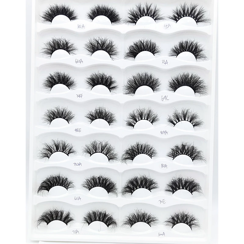 

Private Label 5D fluffy 25mm mink false Eyelashes 3d luxury Mink Lashes