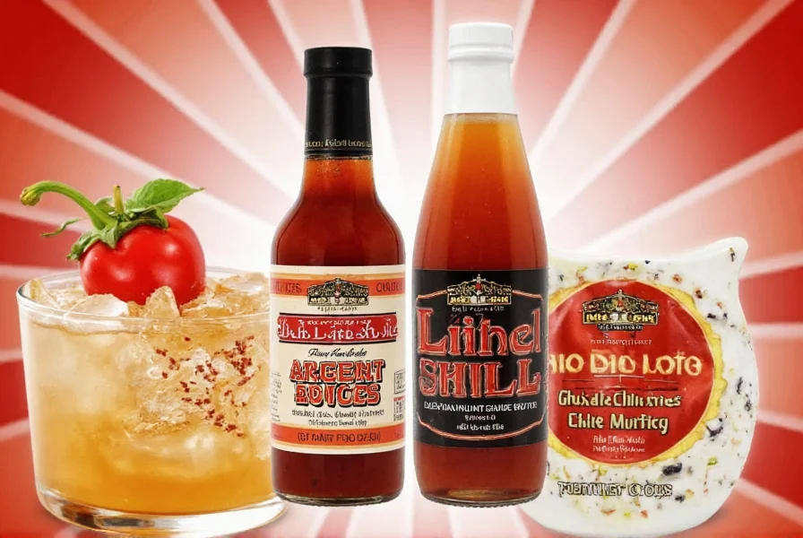 Arbol Hot Sauces on Counter