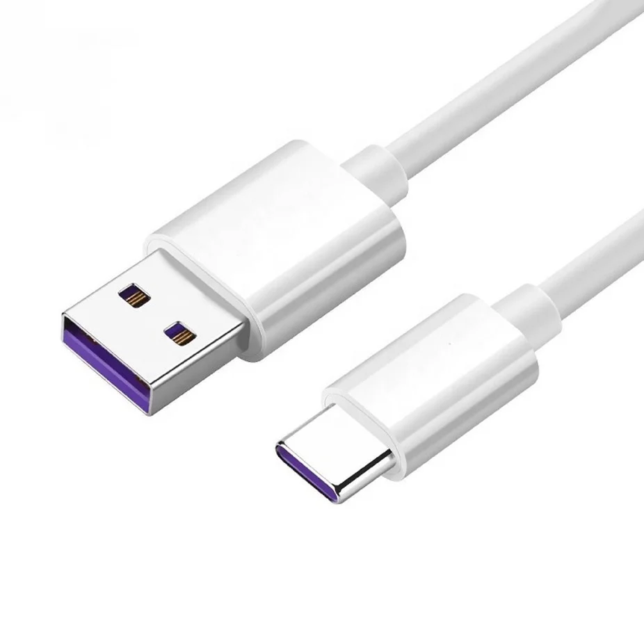 

USB 5A Type C Cable P20 Pro lite Mate 9 10 20 40 Pro P10 Plus lite V10 USB 3.1 Type-C Supercharge Super Charger Cable For Huawei, White