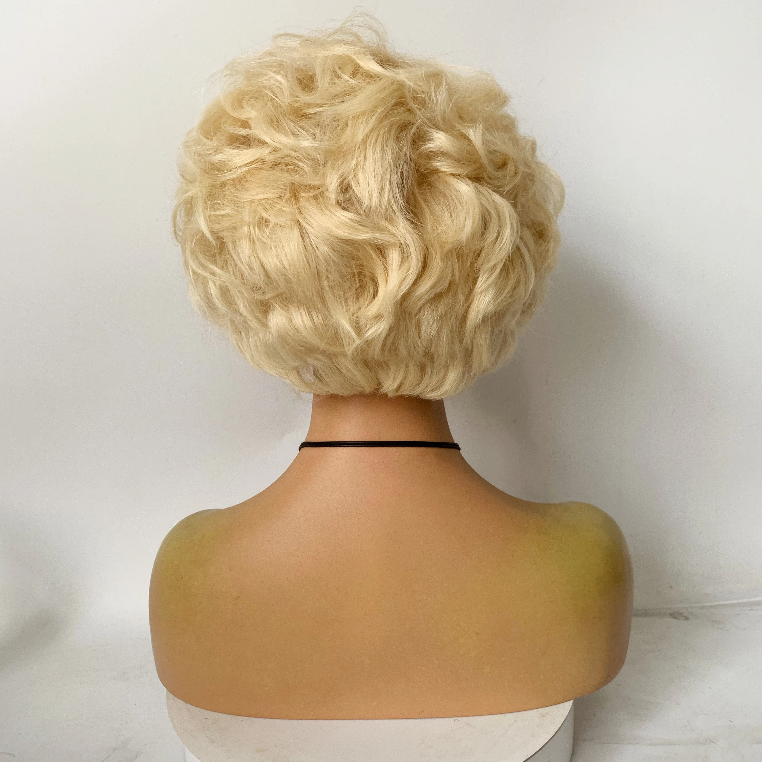 Brazilian Virgin Hair 613 Blonde Short Bob Lace Wigs Bleached Knot