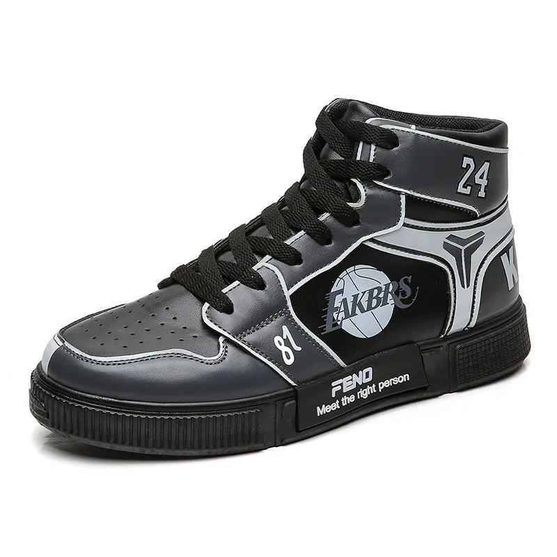 

2021Cross-border couples select Kobe commemorative canvas high-top sneakers, Black