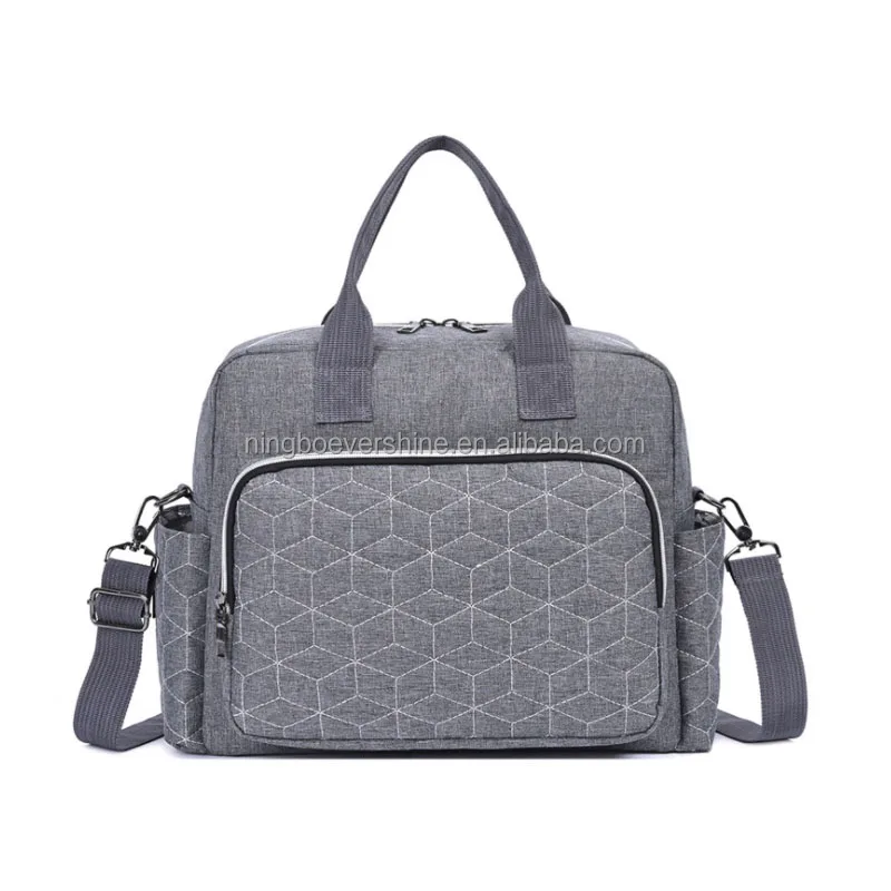 

Fashion Custom Grey Travel Polyester Baby Caddy Diaper Organizer Bag Diaper Bags