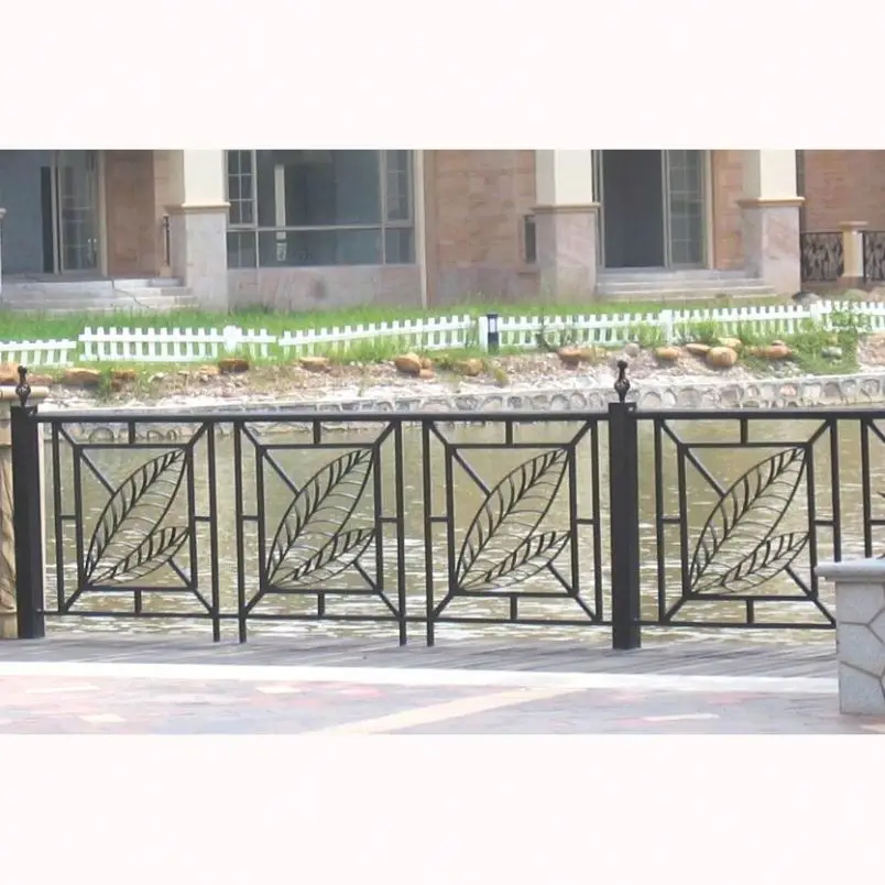 Aluminium Temporary Fencing Custom Decorative Laser Cut Metal Fencing Panel Pine Trees