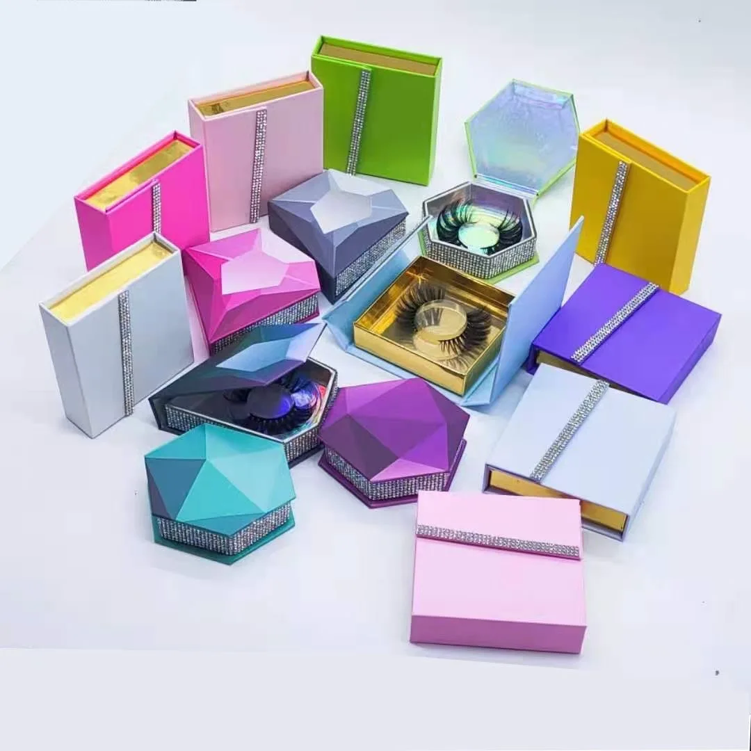 

Promote 6d lashes eye lashesh box candy lashbox packaging, Various color