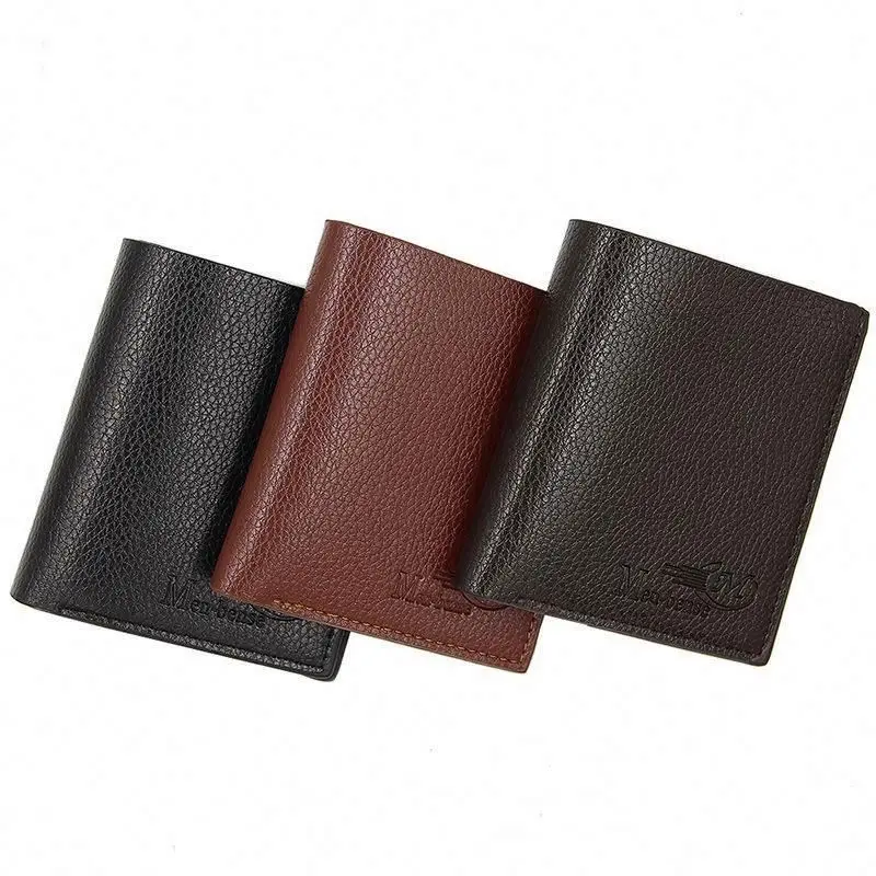 

Hot sale New Men's Wallet with Fashionable, Delicate and Soft Pu Leather Short Wallet