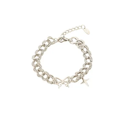 

MSYO New Ins Simplicity Butterfly Bracelet Exquisite Diamond Bracelet Fashion Chain Bracelet