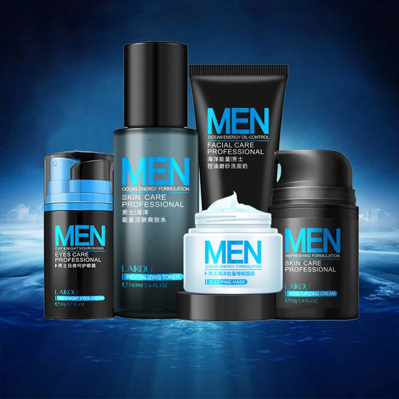 

Private Label Men's Skin Care Set OEM Korean Moisturizing Face Luxury Care Product