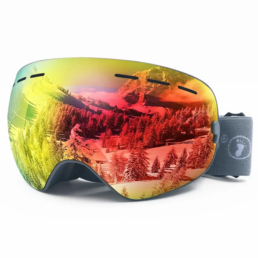 

Amazon Hot Seller Goggles Glasses Colorful Snow Goggles Fashion Ski Goggles, Black