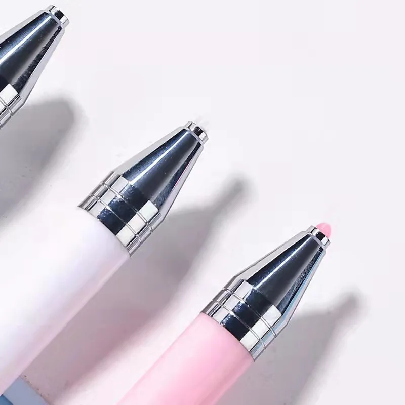 

2022 New Hot Selling One Sided White Pink Rotary Nail Art Wax Rhinestone Picker Tool