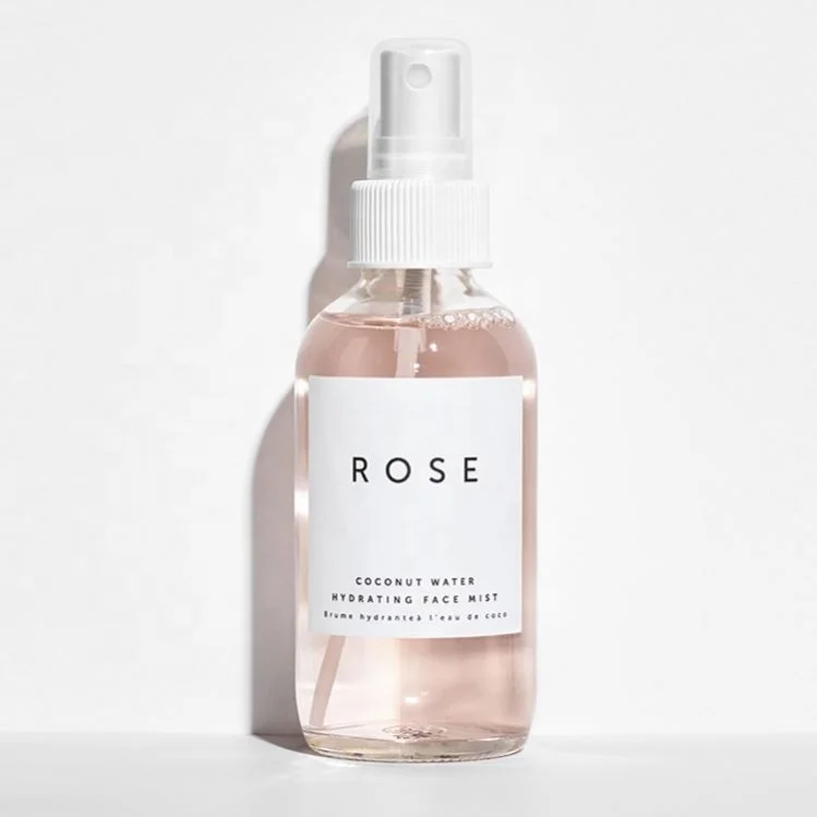 

XBY Private Label 120ml Hot Sale Organic Skin Care Lightening Repairing Moisturizing Rose Water Face Toner Spray, Pink
