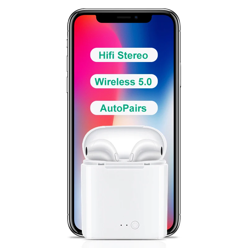 

Economic Cost for Apple Air TWS Pods Mini Wireless Blue tooth Earbuds i7 i7s TWS, Multicolors options