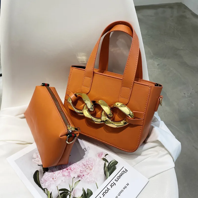 

2021 new female chain bag portable chain square bag ins Korea designer bags women famous brands, Customizable