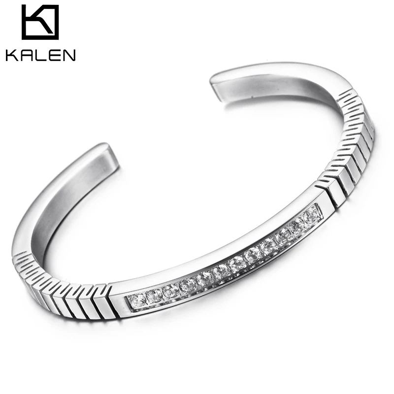 

High Quality Stainless Steel Bracelet With Zircon Jewelry Customized, Silver/gold/rose gold