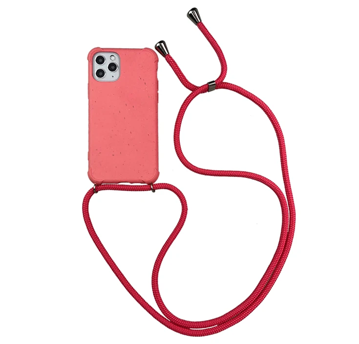 

Recycled Biodegradable PPM Rope Cell Phone Case Necklace For iPhone