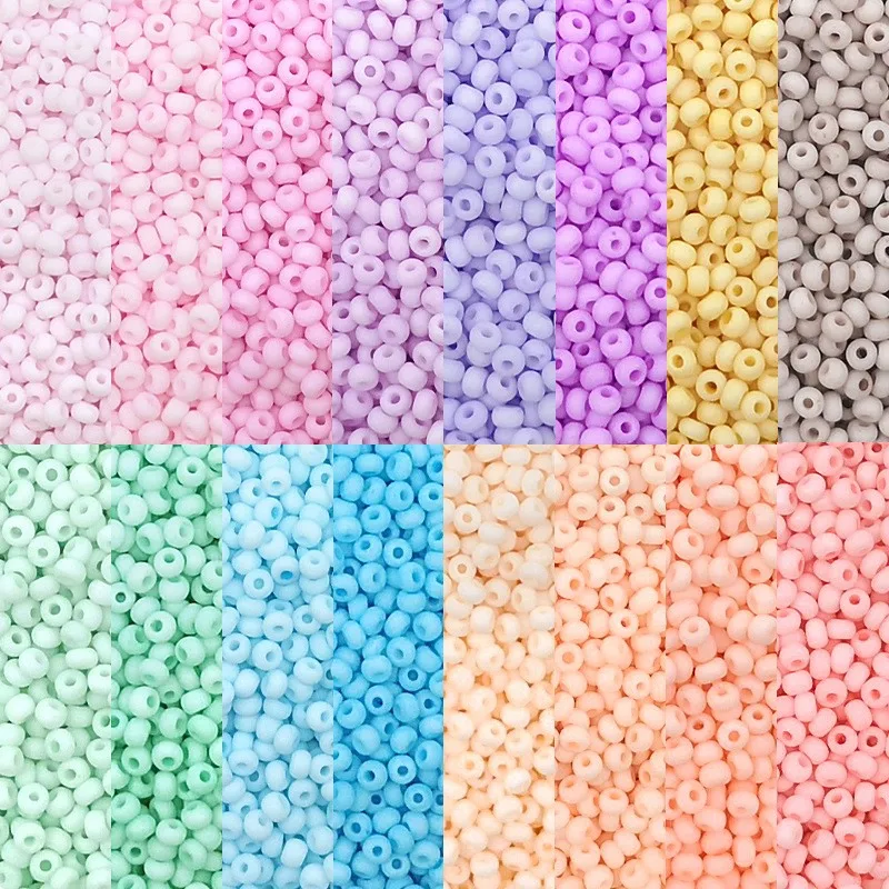 

High Quality 8/0 3mm Matte Glass Seed Beads For Diy Earrings Jewelry Making