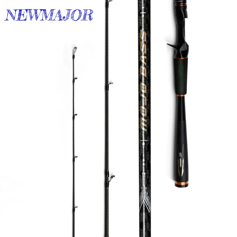 

NEWMAJOR carbon fishing rod Spinning Casting 1.98m 2.13m 2.28m L M Ml Mh 2section ultra light fishing rod