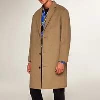

Custom casual fashion high quality man coat long coats for men wool jacket