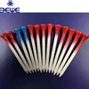 Amazon Hotsale Fancy OEM Colorful Wood Golf Tees With Logo