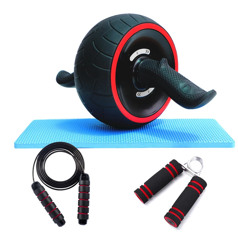 

Custom Ab Wheel Roller for Abdominal and Stomach Exercise Wheel for Home Fitness Gym with Non-Slip Handles, Red&black
