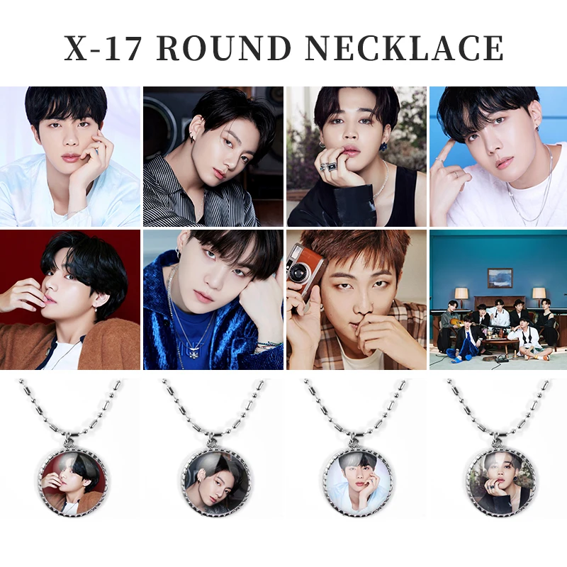 

Fashion Bulletproof boy BL BT2 GOT7 Kpop Star Alloy Pendant Necklace Round Pendant Jewelry Gifts