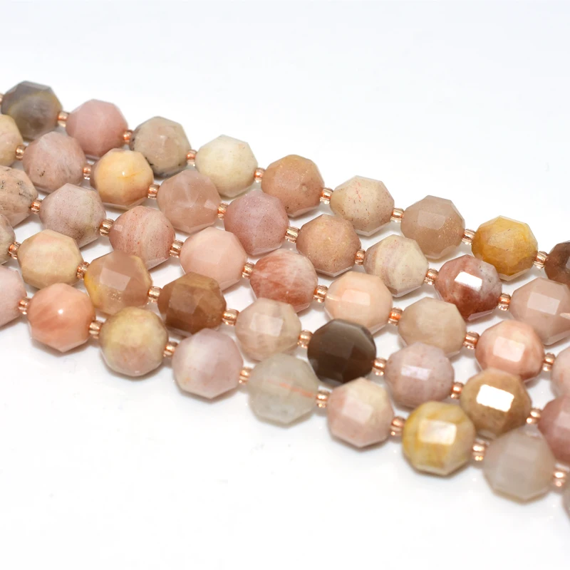 

Trade Insurance  Best Quality Bucket Shaped Sun Stone Loose Beads, Orange