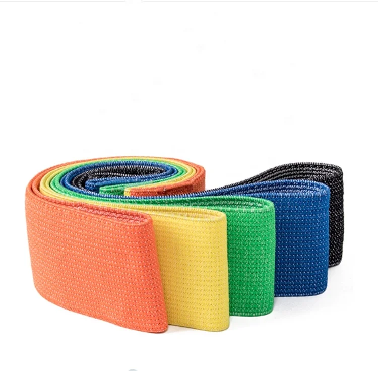 

High quality custom logo latex fabric resistance band with printing design