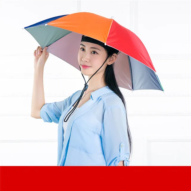 

New Fashion And Convenient Fishing Umbrella Sun Hat Head-mounted Tea-piing Culture Canopy Umbrella